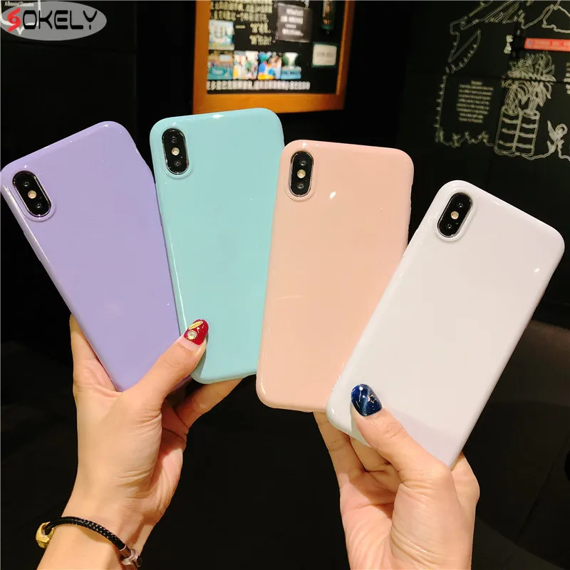SOKELY Candy solid color Case For iphone 7 Case all-inclusive soft Phone Cases For iphone 6 6S 7 8 Plus X XR Xs Max
SOKELY Candy solid color Case For iphone 7 Case all-inclusive soft Phone Cases For iphone 6 6S 7 8 Plus X XR Xs Max