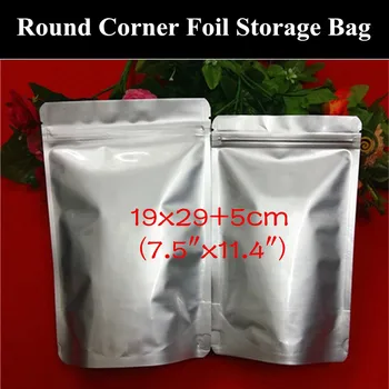 50pcs 19x29+5cm (7.5"x11.4") 280micron Stand up Aluminum Foil Ziplock Bag Snack/Candy/Tea/Coffee Storage Bag with Round Corner
50pcs 19x29+5cm (7.5"x11.4") 280micron Stand up Aluminum Foil Ziplock Bag Snack/Candy/Tea/Coffee Storage Bag with Round Corner
