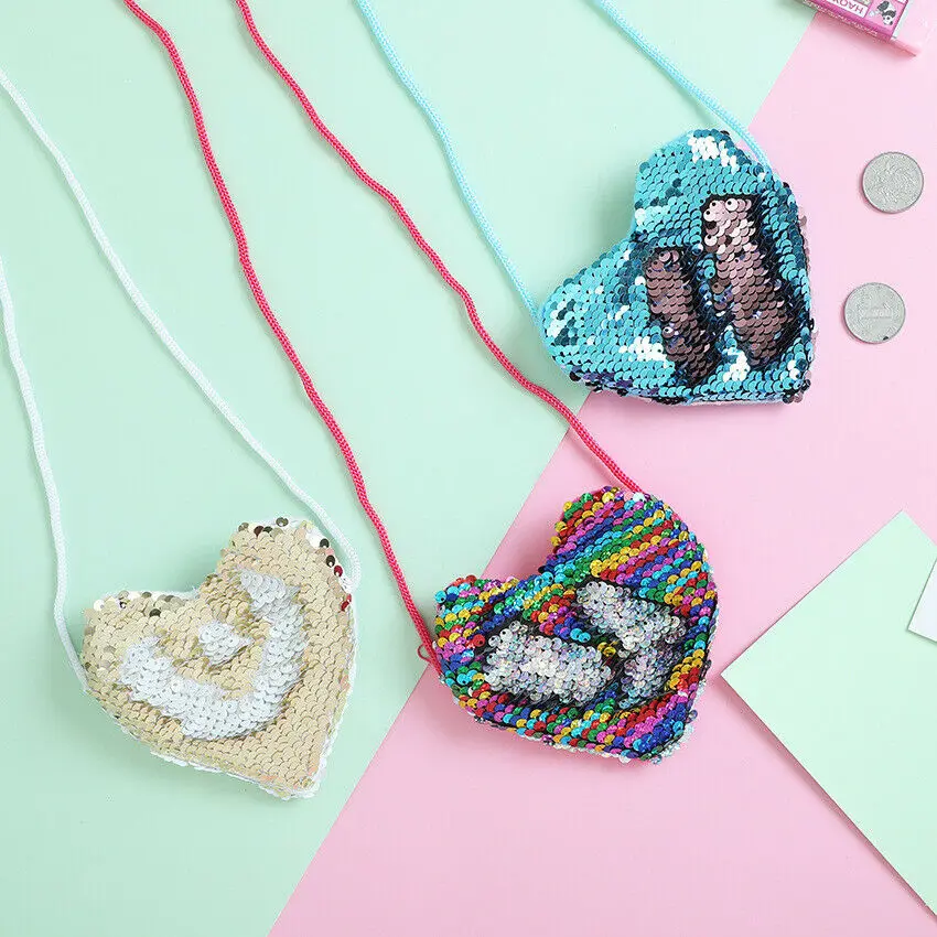 2019 New Fashion Kids Girl Childs Shoulder Paillette Bag Crossbody Heart Mini Bags Sequin Colorful Coin Purses
2019 New Fashion Kids Girl Childs Shoulder Paillette Bag Crossbody Heart Mini Bags Sequin Colorful Coin Purses