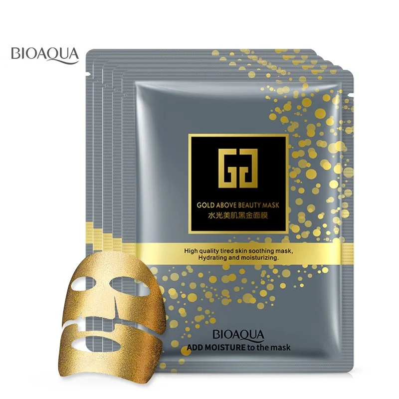 2018 Bioaqua Gold Facial Mask BLACK Essence Hyaluronic Acid Gel Anti Aging Wrinkle Hydrating Moisturizing Skin Care
2018 Bioaqua Gold Facial Mask BLACK Essence Hyaluronic Acid Gel Anti Aging Wrinkle Hydrating Moisturizing Skin Care