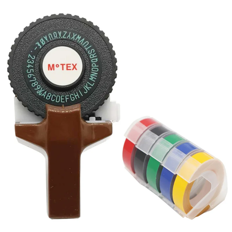 Brown Color MoTex E101 Printer Mini DIY Hand compatible for dymo 3D embossing manual Tape Manual Typewriter lettering machine
Brown Color MoTex E101 Printer Mini DIY Hand compatible for dymo 3D embossing manual Tape Manual Typewriter lettering machine