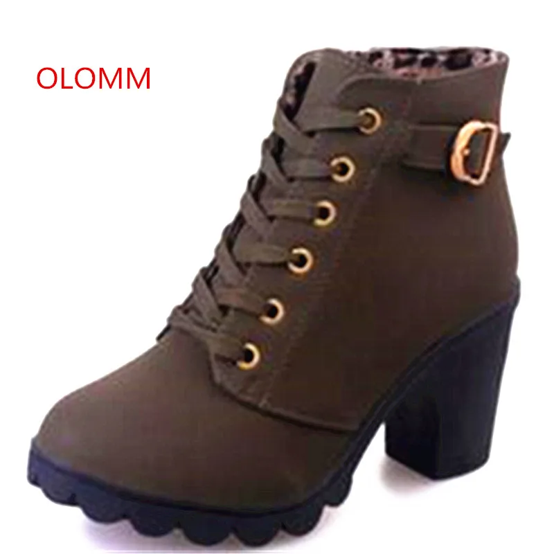 Rough and short boots Martin Boots female strap Round head scrub coarse high heel
Rough and short boots Martin Boots female strap Round head scrub coarse high heel