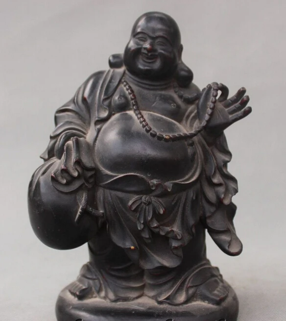 006369 8" Old Chinese Buddhism Bronze Happy Laugh Maitreya Buddha Money Bag Statue
006369 8" Old Chinese Buddhism Bronze Happy Laugh Maitreya Buddha Money Bag Statue