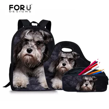 FORUDESIGNS Children's Backpack 3pcs Set School Bags Cute Schnauzer Printed School Satchel for Girls Teenager Backpack Schoolbag
FORUDESIGNS Children's Backpack 3pcs Set School Bags Cute Schnauzer Printed School Satchel for Girls Teenager Backpack Schoolbag