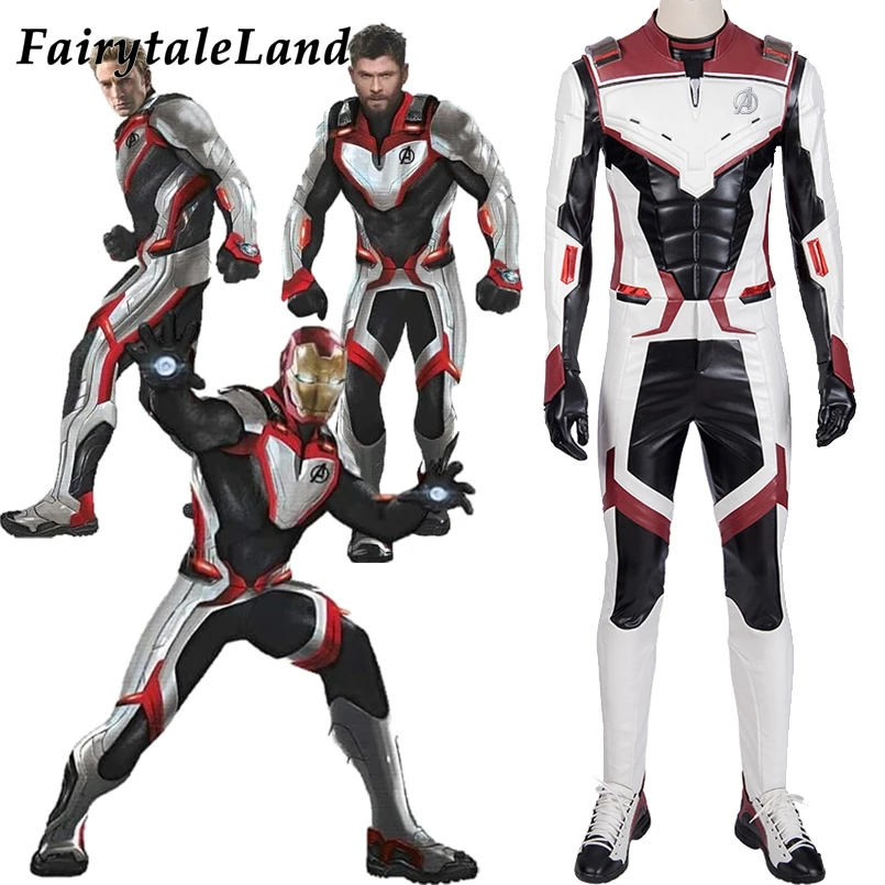 Avengers Endgame Cosplay Costume Jumpsuit Avengers Team Uniform Iron Man Black Widow White Suit Quantum Space Time Travel Suits
Avengers Endgame Cosplay Costume Jumpsuit Avengers Team Uniform Iron Man Black Widow White Suit Quantum Space Time Travel Suits