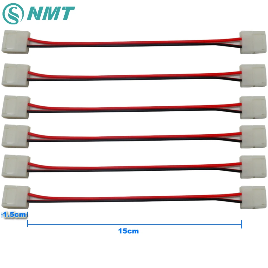 50pcs LED Strip Connector 2pin Cable Wire 10mm Solderless Double Head LED Connector Wire For SMD 5050 LED Strips Single Color
50pcs LED Strip Connector 2pin Cable Wire 10mm Solderless Double Head LED Connector Wire For SMD 5050 LED Strips Single Color