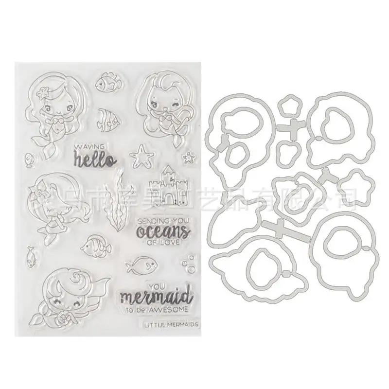 FGHGF Mermaid Transparent Clear Stamp Or Cutting Dies for DIY Scrapbooking/Card Making/Kids Fun Decoration Supplies
FGHGF Mermaid Transparent Clear Stamp Or Cutting Dies for DIY Scrapbooking/Card Making/Kids Fun Decoration Supplies