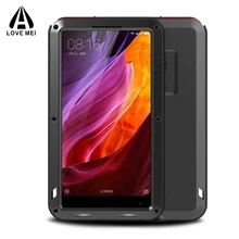 Full Body Protective Xiaomi Mi Mix 2 Case For Xiaomi mi Mix 2 Mix2 Phone & Gorilla Glass Metal Armor sFor Xiaomi Mi Mix 2 Case(China)