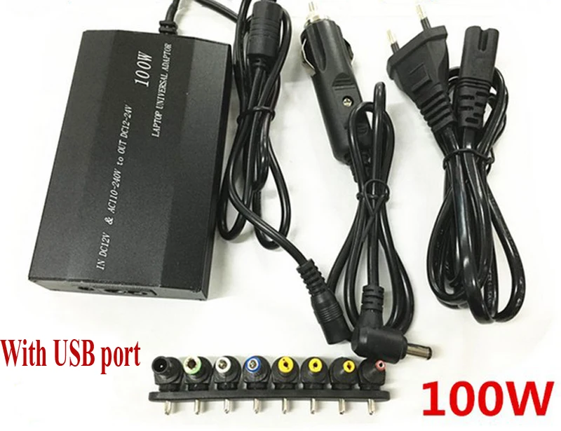 100W multi-function notebook adapter for home + car 2 in 1 with USB output power adapter
100W multi-function notebook adapter for home + car 2 in 1 with USB output power adapter