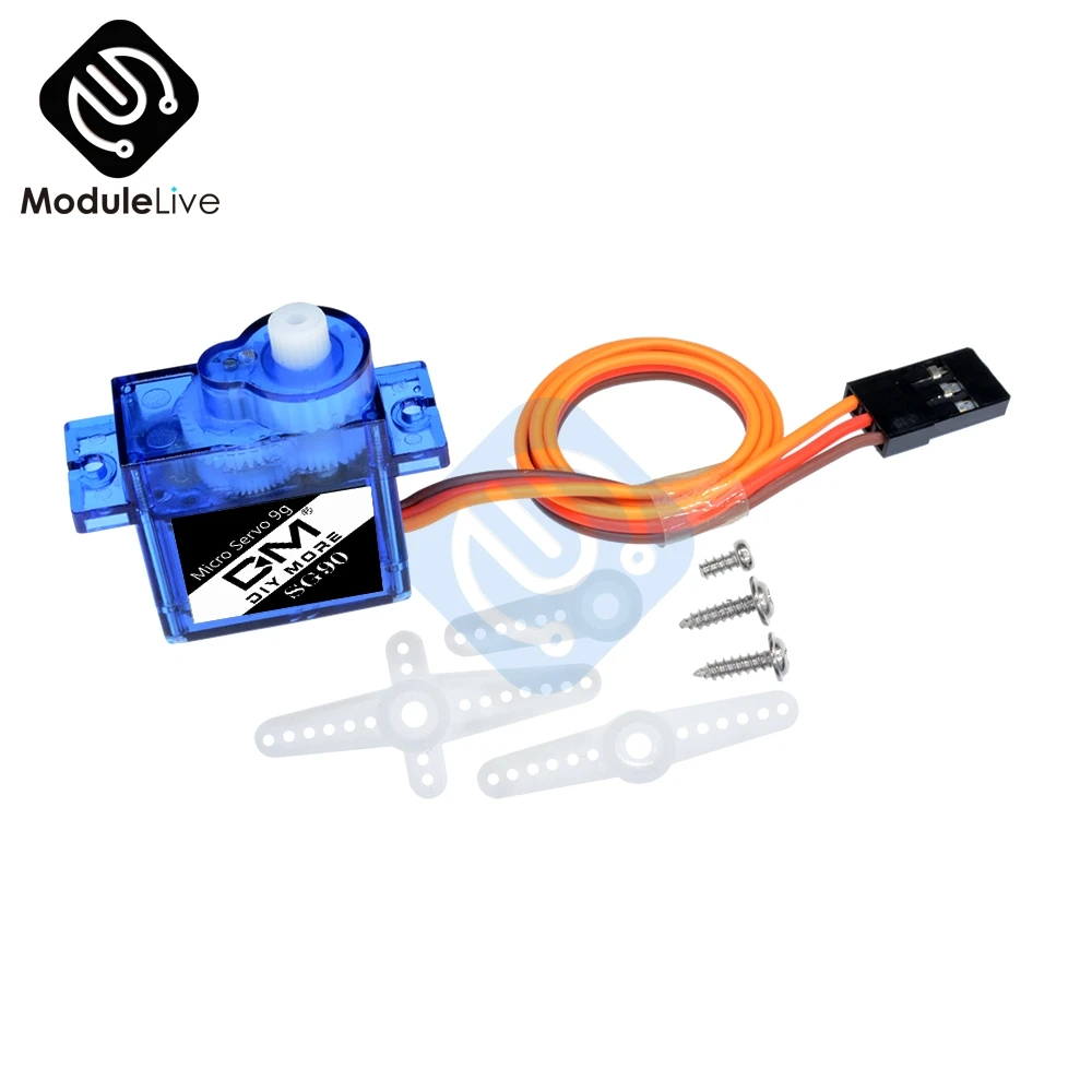 SG90 9G Mini Micro 9g 1.6KG Servo SG90 High Output DC Motor for RC 450 250 6CH For Helicopter Airplane Aeroplane Car Boat Diy
SG90 9G Mini Micro 9g 1.6KG Servo SG90 High Output DC Motor for RC 450 250 6CH For Helicopter Airplane Aeroplane Car Boat Diy
