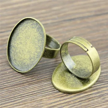 10pcs 2 Colors Fit 18x25mm Oval Cabochon High Quality Ring Settings Blank Base Ring Jewelry Making Adjustable Ring Base Setting
10pcs 2 Colors Fit 18x25mm Oval Cabochon High Quality Ring Settings Blank Base Ring Jewelry Making Adjustable Ring Base Setting