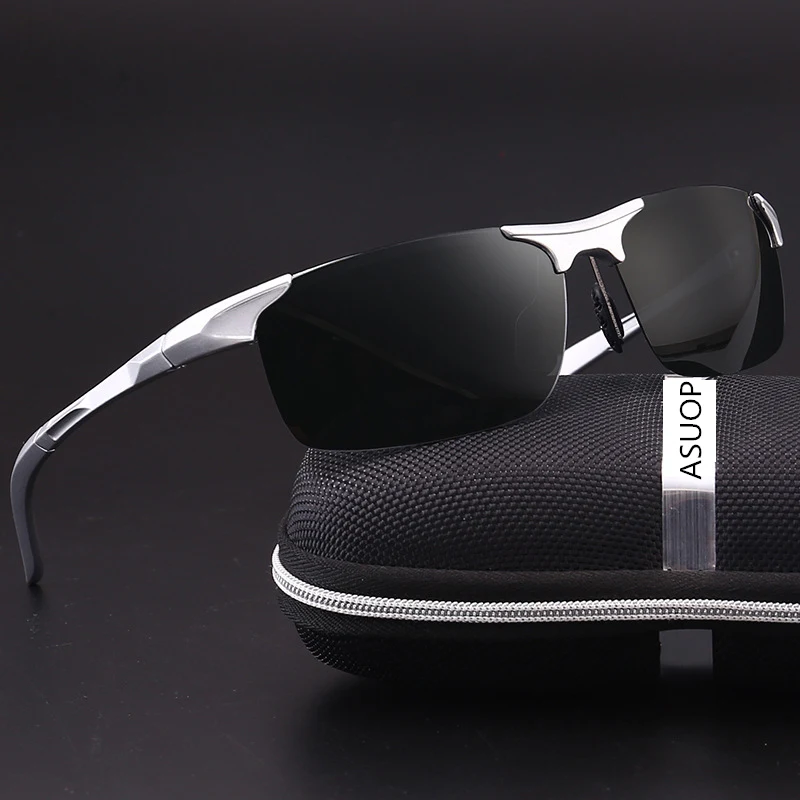 Солнцезащитные очки Мужские поляризационные квадратная оправа UV400 | Аксессуары