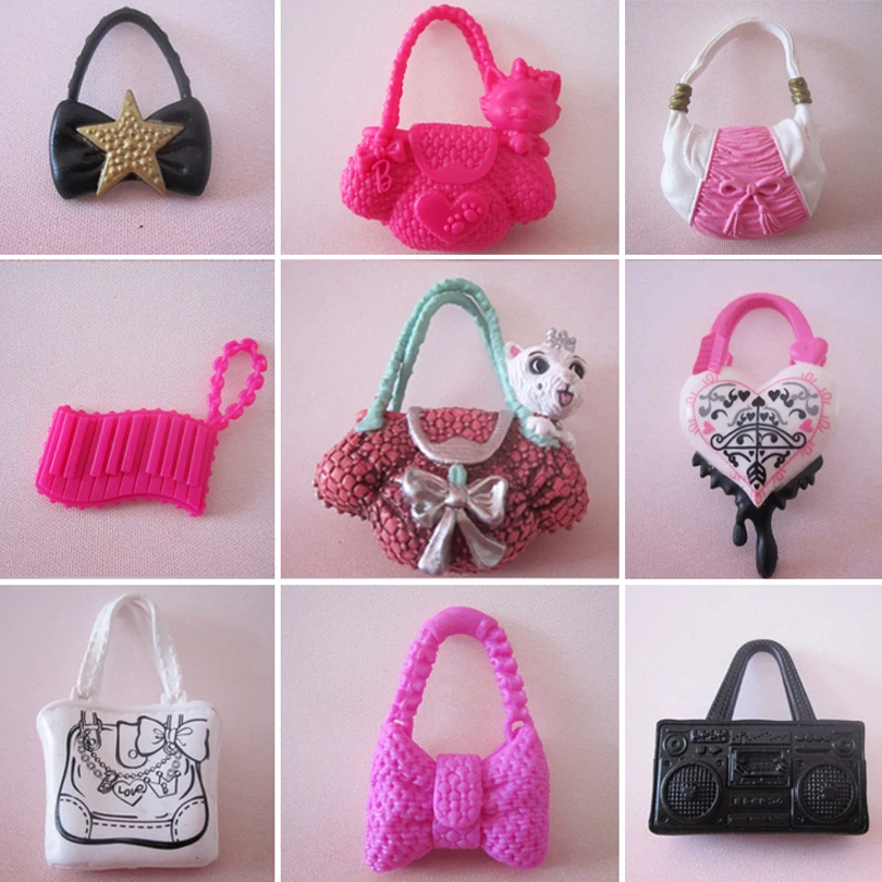 8 Pcs / lot New high quality Mix Style Mix Color bag Orignal bag for barbie doll Fashion Doll accessoriesFree shipping
8 Pcs / lot New high quality Mix Style Mix Color bag Orignal bag for barbie doll Fashion Doll accessoriesFree shipping