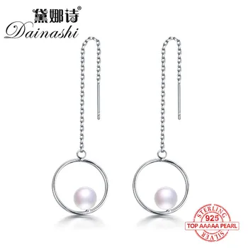 Dainashi soild silver long ear line natural pearl drop earrings top brand jewelry for women gifts suit party/wedding/travel
Dainashi soild silver long ear line natural pearl drop earrings top brand jewelry for women gifts suit party/wedding/travel