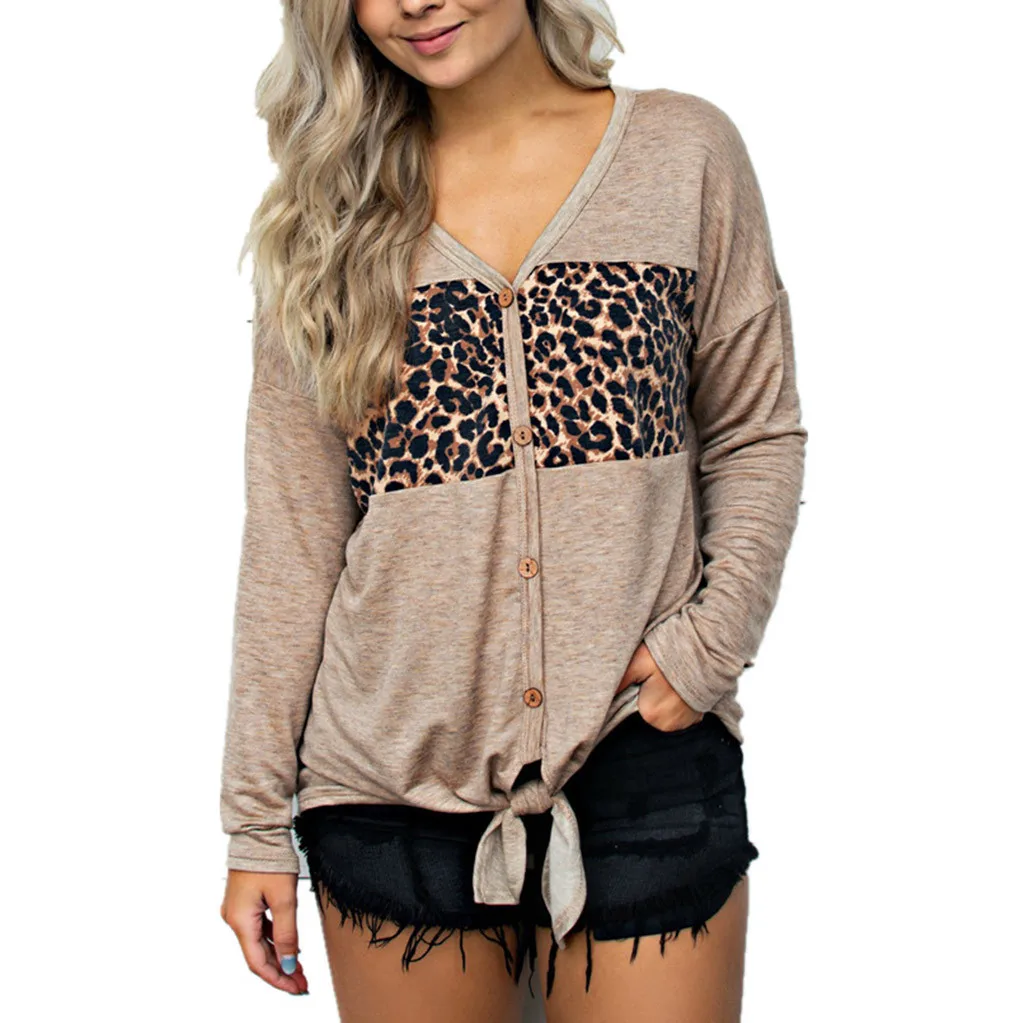 JAYCOSIN Women's T-shirt Ladies Fashion Autumn Tshirt Women Leopard Stitching V-Neck Top Tshirt camisetas verano mujer 19JUL23
JAYCOSIN Women's T-shirt Ladies Fashion Autumn Tshirt Women Leopard Stitching V-Neck Top Tshirt camisetas verano mujer 19JUL23