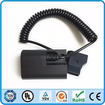 D-Tap Male Plug to DR-E6 Dummy Battery Adaptor Power Spring Coiled Cable for SmallHD 501 502 Monitor Zacuto Gratical Supply
D-Tap Male Plug to DR-E6 Dummy Battery Adaptor Power Spring Coiled Cable for SmallHD 501 502 Monitor Zacuto Gratical Supply