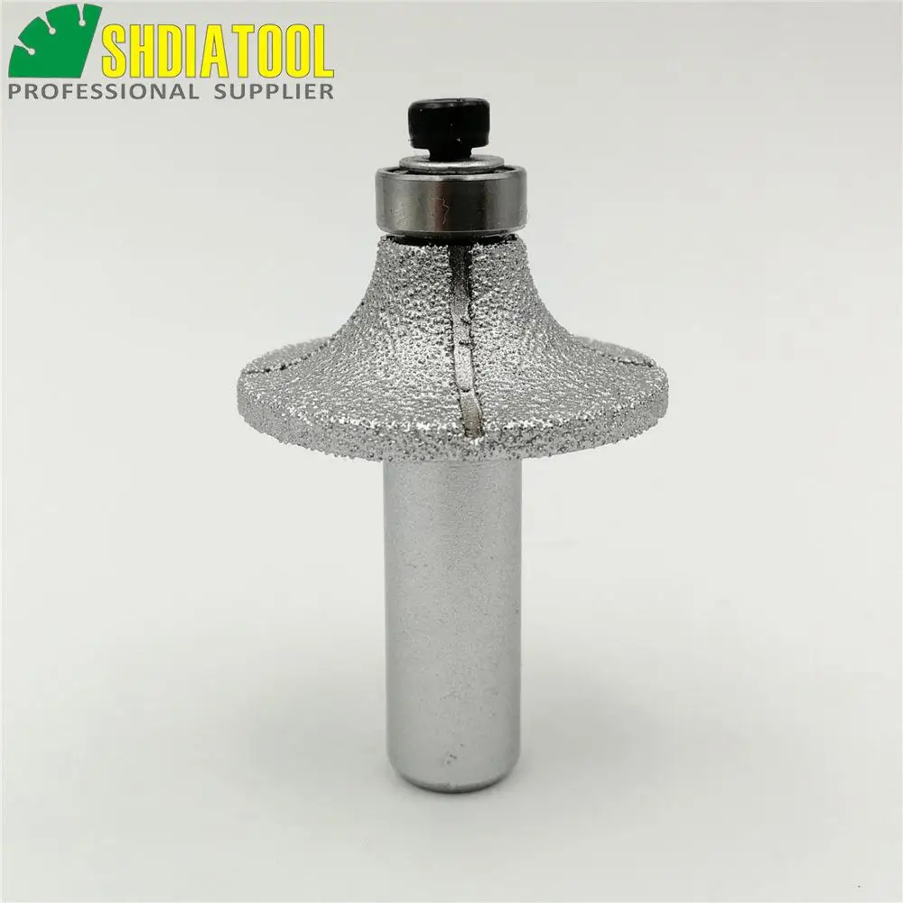 Raduis 12mm Brazed diamond router bits with 1/2" shank for slab edge profile, Router cutter for stone
Raduis 12mm Brazed diamond router bits with 1/2" shank for slab edge profile, Router cutter for stone