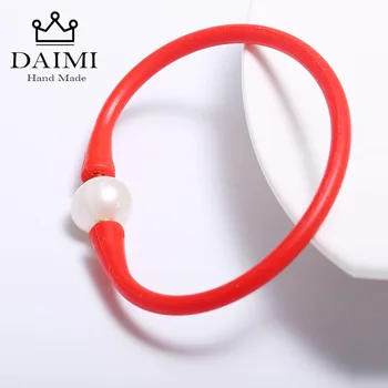 DAIMI Red Bangle Bracelets Big Size Freshwater Pearl Bracelet Festival Gifts Casual Silicone Jewelry Health Bracelet
DAIMI Red Bangle Bracelets Big Size Freshwater Pearl Bracelet Festival Gifts Casual Silicone Jewelry Health Bracelet