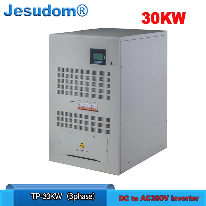 Solar Inverter 30KW IGBT 30KW 384VDC Pure Sine Wave Inverter 380VAC Output Off Grid Inverter with AC Charger
Solar Inverter 30KW IGBT 30KW 384VDC Pure Sine Wave Inverter 380VAC Output Off Grid Inverter with AC Charger