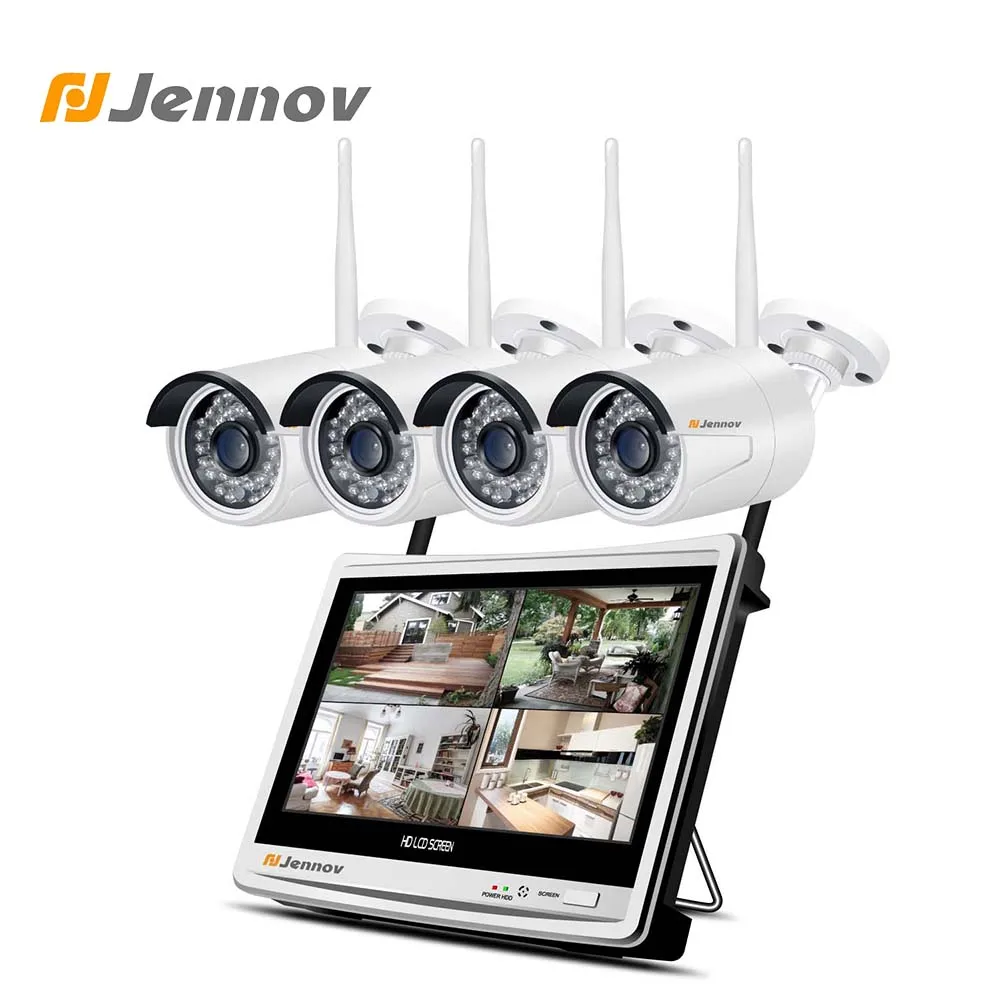 Jennov 4CH 1080P 2MP 12Inch Wireless Video Surveillance Kit Camera Security System 12inch Wireless LCD NVR Monitor CCTV Set IP66
Jennov 4CH 1080P 2MP 12Inch Wireless Video Surveillance Kit Camera Security System 12inch Wireless LCD NVR Monitor CCTV Set IP66