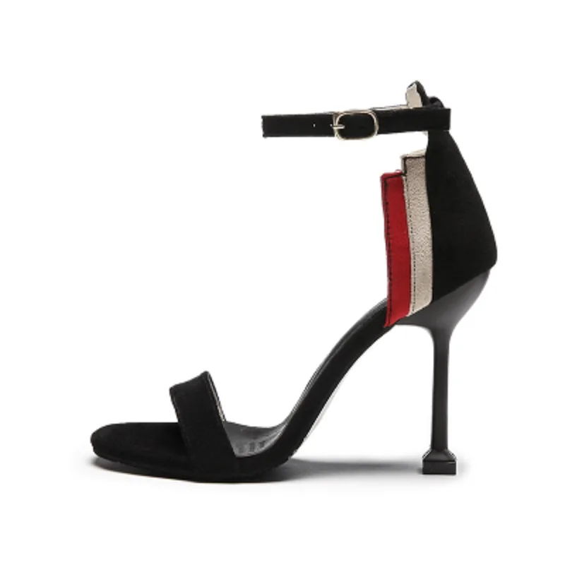The new 2019 han edition fine girl with peep-toe word buckle single sexy color matching high heels women shoes
The new 2019 han edition fine girl with peep-toe word buckle single sexy color matching high heels women shoes