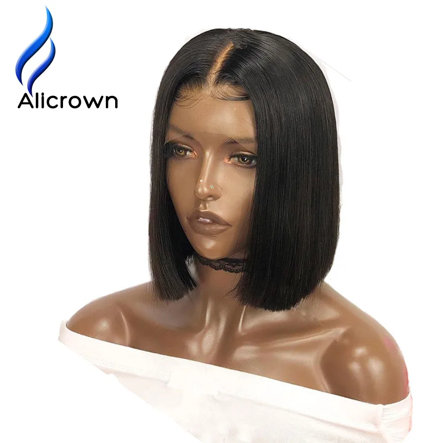 ALICROWN 250 Density Short Bob Lace Front Human Hair Wigs With Baby Hair For Women Brazilian Remy Bob Wigs Pre-Plucked 13*4
ALICROWN 250 Density Short Bob Lace Front Human Hair Wigs With Baby Hair For Women Brazilian Remy Bob Wigs Pre-Plucked 13*4
