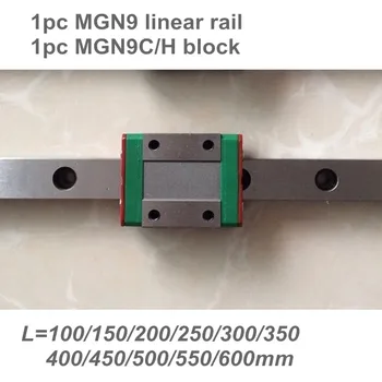 9mm Linear Guide MGN9 L= 100 200 300 350 400 450 500 550 600 mm linear rail way + MGN9C or MGN9H linear carriage CNC X Y Z
9mm Linear Guide MGN9 L= 100 200 300 350 400 450 500 550 600 mm linear rail way + MGN9C or MGN9H linear carriage CNC X Y Z
