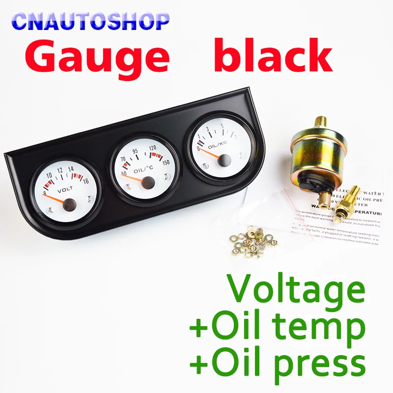 Dragon Gauge Black Bezel Car Gauge Holder 3 In 1 Kit (Voltage + Oil Temperature + Oil Press) Triple Car Meter Dashboard
Dragon Gauge Black Bezel Car Gauge Holder 3 In 1 Kit (Voltage + Oil Temperature + Oil Press) Triple Car Meter Dashboard