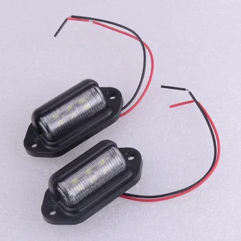 DWCX Universal 1Pair 12V Car Truck License Plate White LED Light Lamp 6000K Waterproof 6000K 0.3A 1.8W
DWCX Universal 1Pair 12V Car Truck License Plate White LED Light Lamp 6000K Waterproof 6000K 0.3A 1.8W