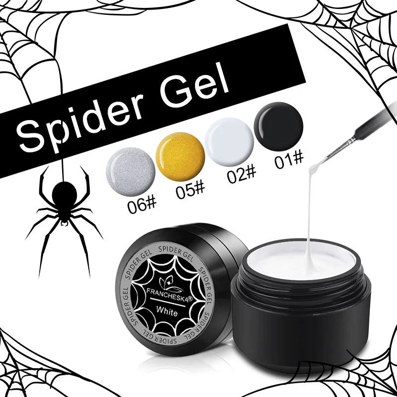 Francheska 8ml Spider UV Gel Nail Polish Set for LED Manicure Point To Line Gellak Drawing Painting Pulling Silk Spider Nail Art
Francheska 8ml Spider UV Gel Nail Polish Set for LED Manicure Point To Line Gellak Drawing Painting Pulling Silk Spider Nail Art