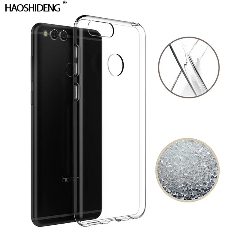 Чехол для huawei Honor 7X TPU Силиконовый прочный прозрачный мягкий чехол защитный на
