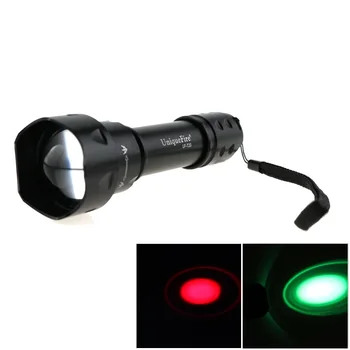 

UniqueFire UF-T20 CREE Q5 Green / Red Light Zoomable Lantern Torch Bike lamp 3 Mode LED Hunting Flashlight For 18650 Battery