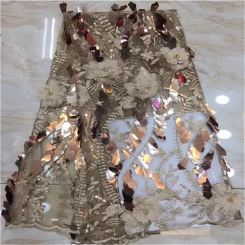 Latest African Lace 3d sequins beads High Quality 3d Friend Lace Fabric Embroidery Nigrian Bridal Wedding Lace Fabric For 5yards
Latest African Lace 3d sequins beads High Quality 3d Friend Lace Fabric Embroidery Nigrian Bridal Wedding Lace Fabric For 5yards