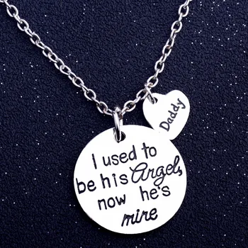 Bespmosp 24PC/Lot Wholesale Daddy Heart Pendant Necklace I Used To Be His Angel Now Hes's My Love Family Fathers Day Gifts Dad
Bespmosp 24PC/Lot Wholesale Daddy Heart Pendant Necklace I Used To Be His Angel Now Hes's My Love Family Fathers Day Gifts Dad
