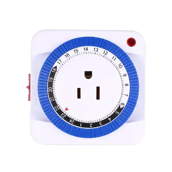 24 Hours Plug in Mechanical Grounded Programmable Timer Switch Smart Countdown Switch Socket Indoor Auto Power off 125V
24 Hours Plug in Mechanical Grounded Programmable Timer Switch Smart Countdown Switch Socket Indoor Auto Power off 125V