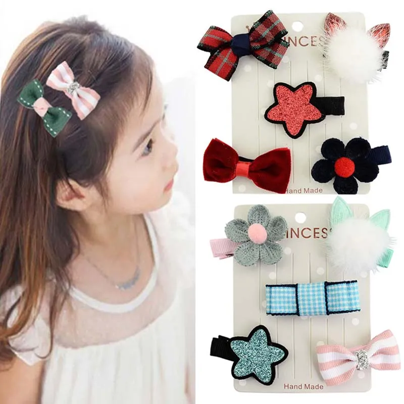 5pcs/1 Set Little Girls Cute Hairpin Bow Flower Star Mini Barrettes Kids Rabbit Ears Hairball Hair Clip Sets
5pcs/1 Set Little Girls Cute Hairpin Bow Flower Star Mini Barrettes Kids Rabbit Ears Hairball Hair Clip Sets