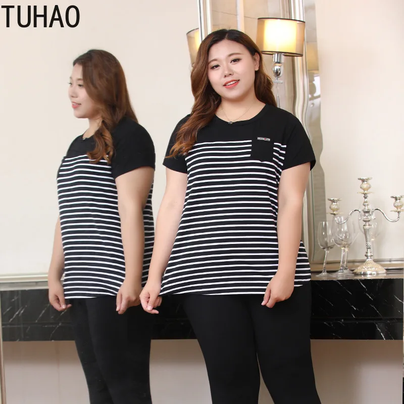 TUHAO Female Casual Tracksuit for Women Plus Size 10XL 8XL 6XL Set Women Pant Top Summer Striped Suits Women Two Piece Sets MS67
TUHAO Female Casual Tracksuit for Women Plus Size 10XL 8XL 6XL Set Women Pant Top Summer Striped Suits Women Two Piece Sets MS67
