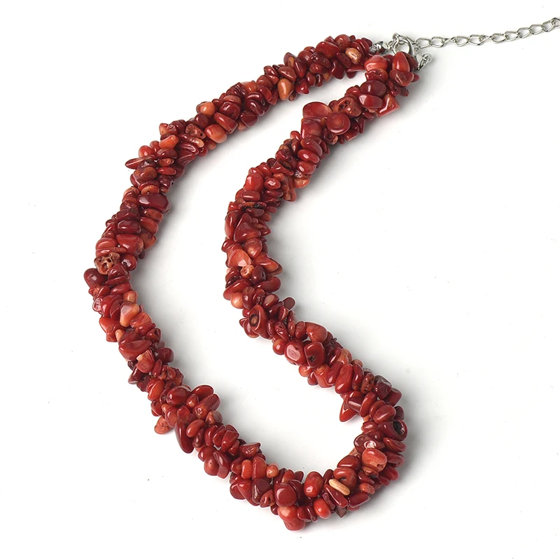 Smooth Dark red and Light red Design of Corn Kernel Shape 5-8 MM Red Coral Customized Necklace.The best gift for Friend
Smooth Dark red and Light red Design of Corn Kernel Shape 5-8 MM Red Coral Customized Necklace.The best gift for Friend