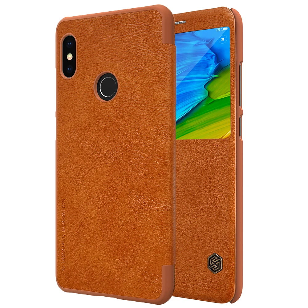 Original Nillkin for XiaoMi Redmi Note 5/RedMi 5 Pro Quick Circle Case Flip Leather Cover Window Phone Shell | Мобильные телефоны и