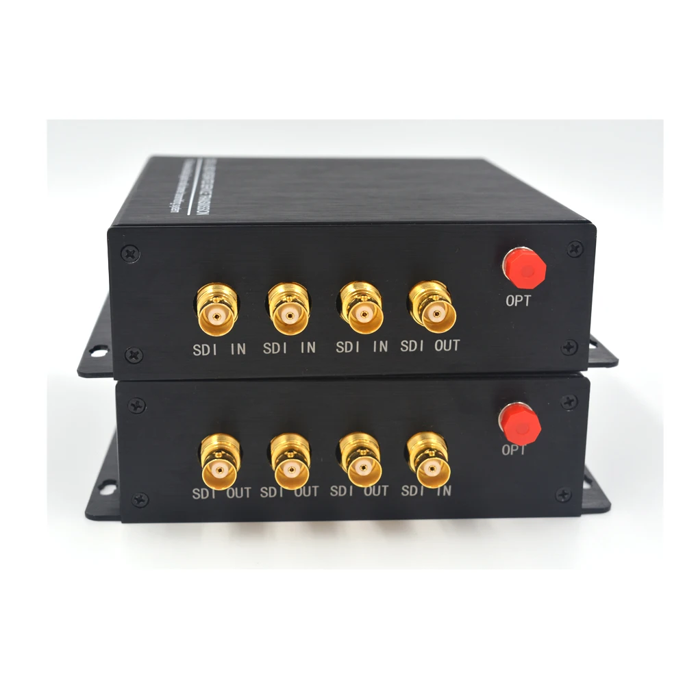 Premium 4 Channels HD SDI extenders - Video Audio Ethernet to Fiber Optic Media Converters Transmitter Receiver 1080i 59.94
Premium 4 Channels HD SDI extenders - Video Audio Ethernet to Fiber Optic Media Converters Transmitter Receiver 1080i 59.94