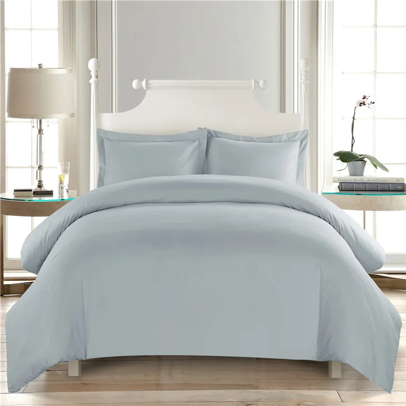 2020 Pure Color White Comforter Bedding Sets Hotel Duvet Cover Set