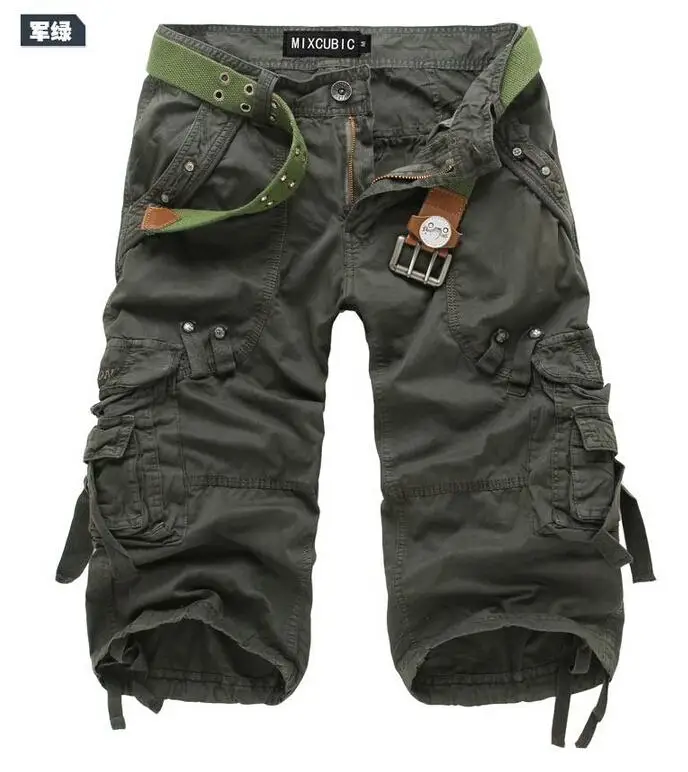 Men cargo Shorts Bermuda Masculina de marca 2016 Men Casual Cargo Shorts  Military Camouflage Cotton Short