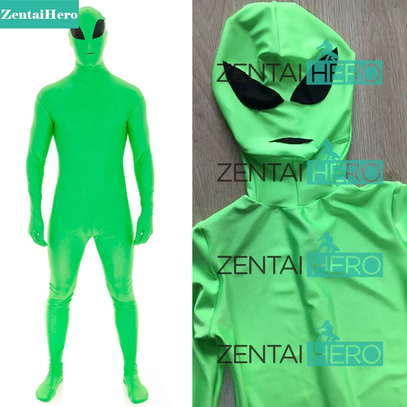 Free Shipping Wholesale Unitard Green Alien Solid Color Lycra Spandex Zentai ET Bodysuit Sexy Fancy Dress Party Costume
Free Shipping Wholesale Unitard Green Alien Solid Color Lycra Spandex Zentai ET Bodysuit Sexy Fancy Dress Party Costume