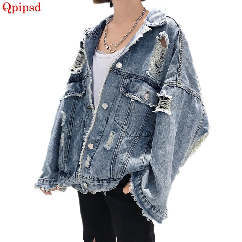 Harajuku wild hole denim jackets women spring and autumn women Korean version personality jackets washed short loose tops female
Harajuku wild hole denim jackets women spring and autumn women Korean version personality jackets washed short loose tops female