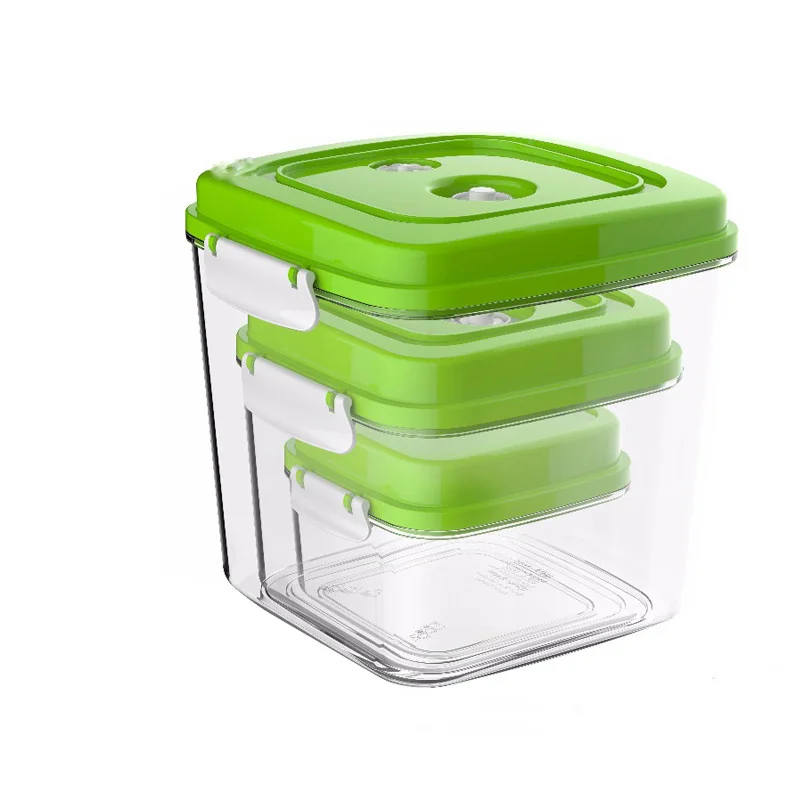 Vacuum Container Large Capacity Food Saver Storage Square Plastic Containers With Pump 500ML+1400ML+3000ML S166
Vacuum Container Large Capacity Food Saver Storage Square Plastic Containers With Pump 500ML+1400ML+3000ML S166