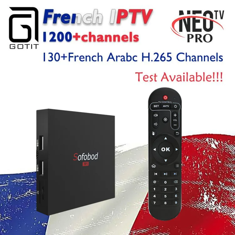 Sofobod French IPTV Box Android UHD 4K Smart TV box with 1200+ Lives VOD French Belgium Morocco IPTV subscription Set Top Box
Sofobod French IPTV Box Android UHD 4K Smart TV box with 1200+ Lives VOD French Belgium Morocco IPTV subscription Set Top Box