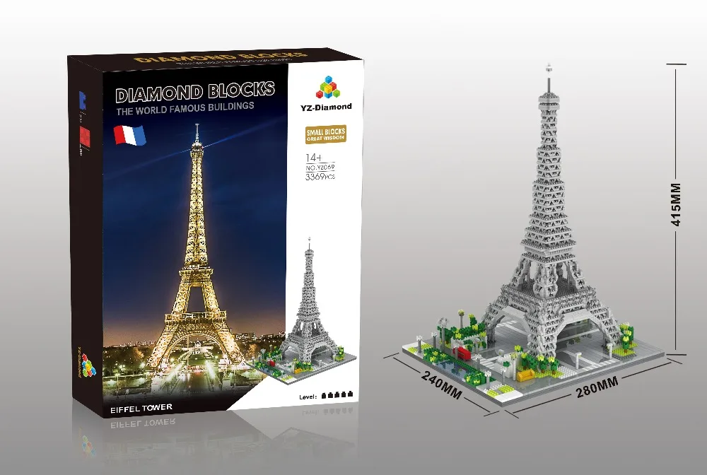 World famous Modern Architecture Landscapes micro diamond building block the Eiffel Tower Paris France rick model toy
World famous Modern Architecture Landscapes micro diamond building block the Eiffel Tower Paris France rick model toy