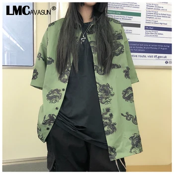 LMCAVASUN Harajuku Shirts Women New Casual Chinese Dragon Harsjuku Shirt Green Summer Loose Short Sleeve T-shirt
LMCAVASUN Harajuku Shirts Women New Casual Chinese Dragon Harsjuku Shirt Green Summer Loose Short Sleeve T-shirt