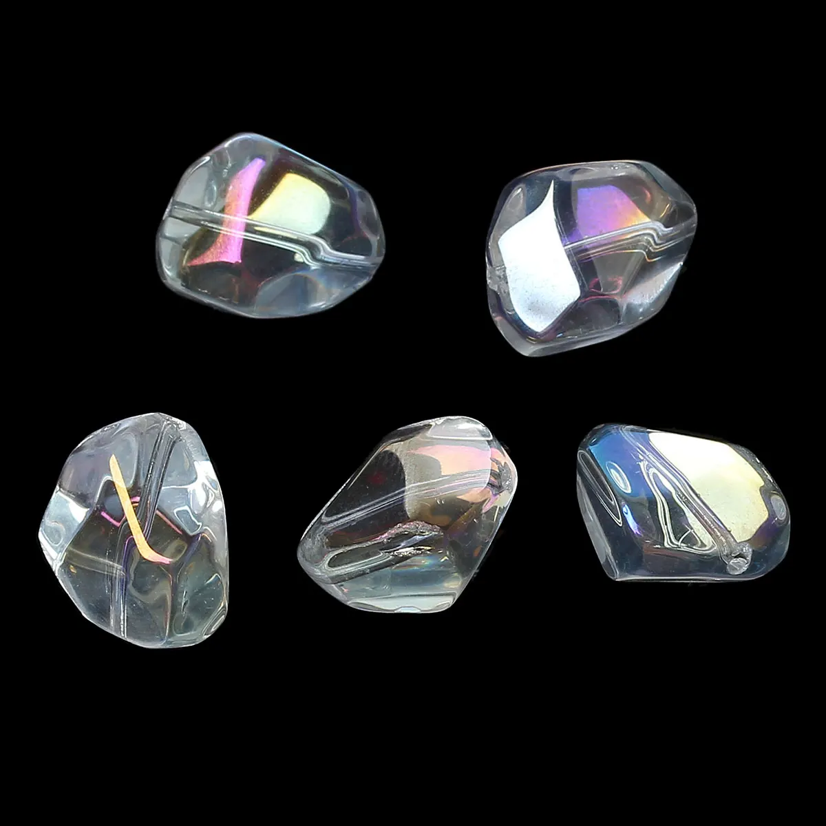 Doreen Box Glass Loose Beads Irregular Transparent AB Color About 15mm( 5/8") x 12mm( 4/8"), Hole: Approx 1mm, 30 PCs 2015 new
Doreen Box Glass Loose Beads Irregular Transparent AB Color About 15mm( 5/8") x 12mm( 4/8"), Hole: Approx 1mm, 30 PCs 2015 new