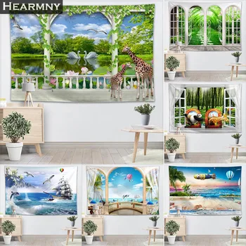 HEARMNY Tapestry 3D Landscape Tapestries Wall Hanging Show Piece For Home Decor Wall Carpet Beach Throw Rug Blanket Yoga Mat
HEARMNY Tapestry 3D Landscape Tapestries Wall Hanging Show Piece For Home Decor Wall Carpet Beach Throw Rug Blanket Yoga Mat